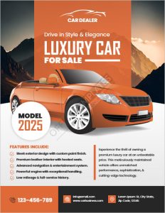8+ Free Printable Car for Sale Flyer Templates in MS Word