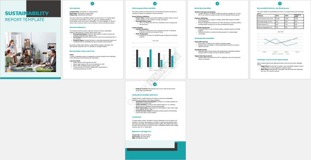 Sustainability Report Template