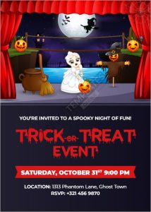 Trick-or-Treat Event Invitation Template