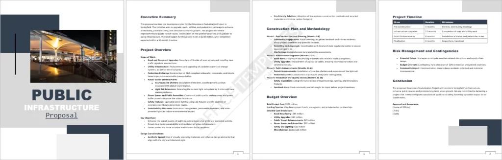 Public Infrastructure Proposal Template 1024x327