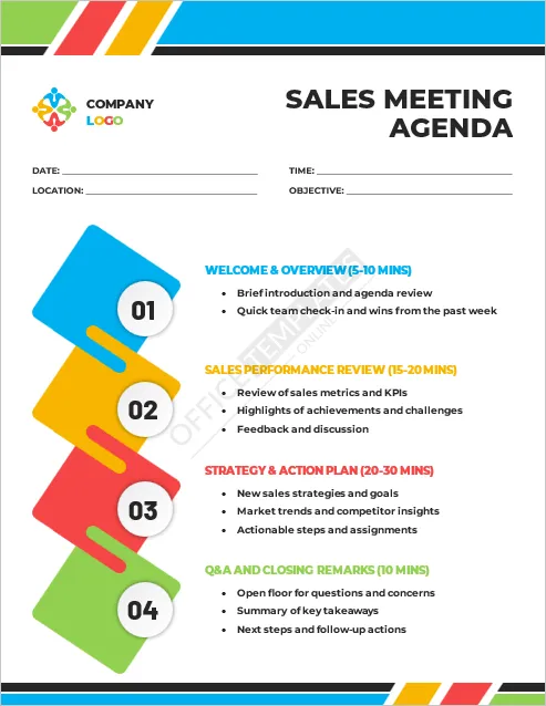Sales Meeting Agenda Template