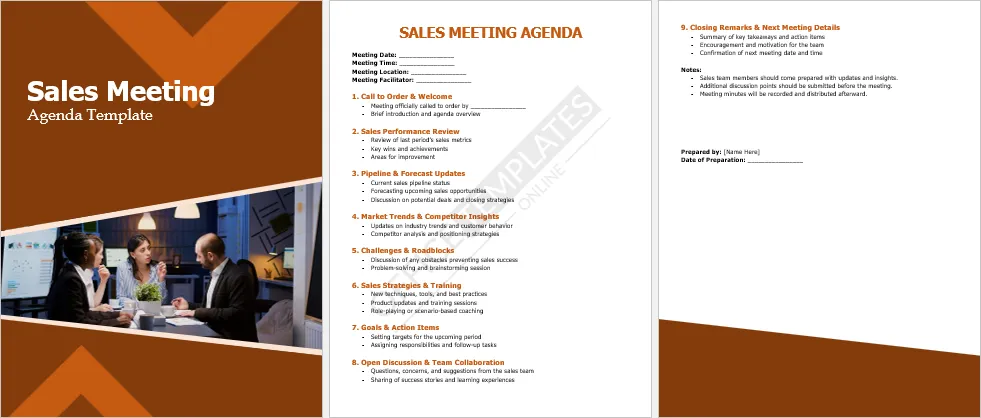 Sales Meeting Agenda Template
