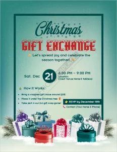 Christmas Gift Exchange Flyer