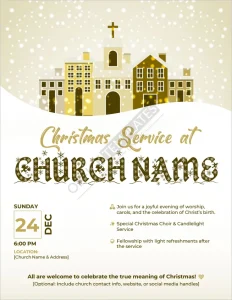 Church Christmas Service Flyer