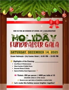 Holiday Fundraiser Event Flyer