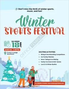 Winter Sports Festival Flyer