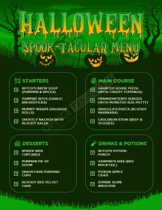 Halloween Menu Template