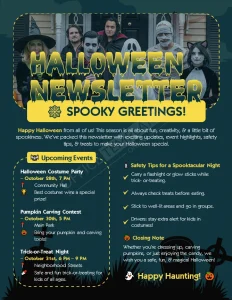 Halloween Newsletter Template