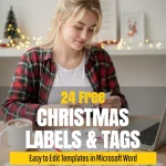 24 Free Christmas Label & Tag Templates (Printable in MS Word)