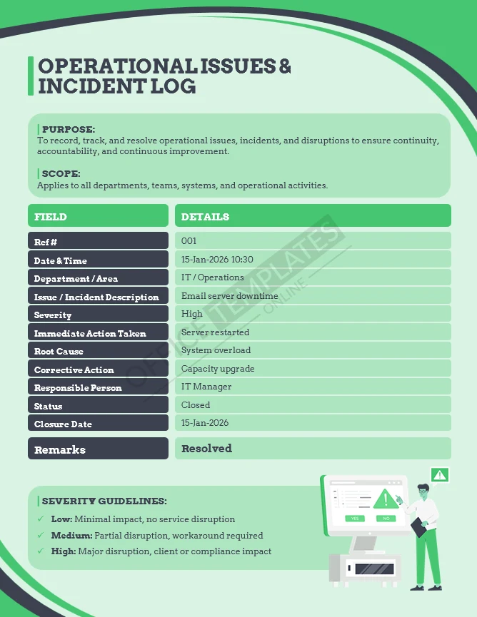 Operational-Issues-&-Incident-Log