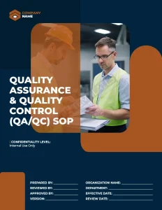 Quality Assurance & Control (QA/QC) SOP Template