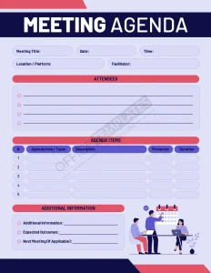 Standard Meeting Agenda Template (Word)