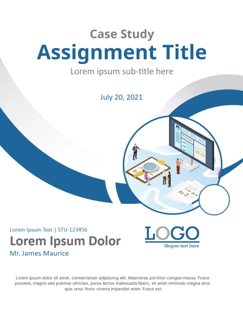Assignment Cover Page for Case Study