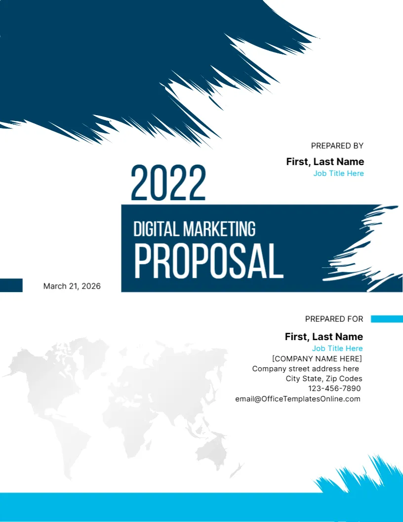 Cover Page for Marketing Proposal