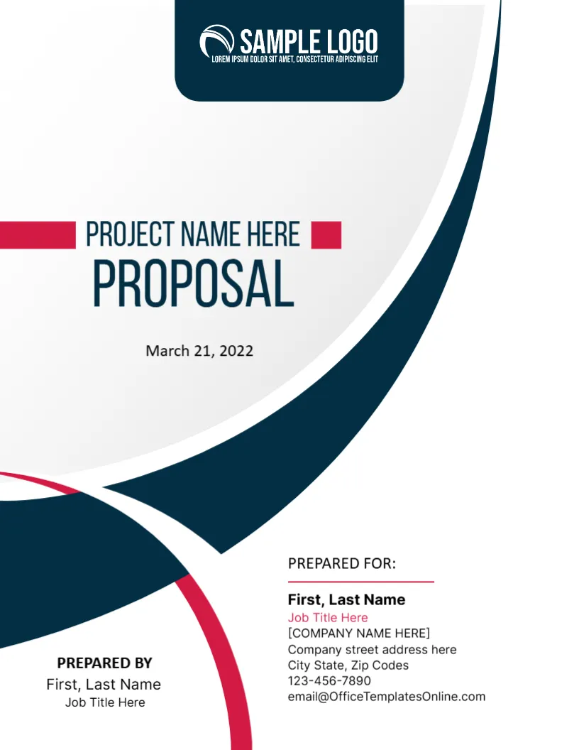 Cover Page for Project Proposal