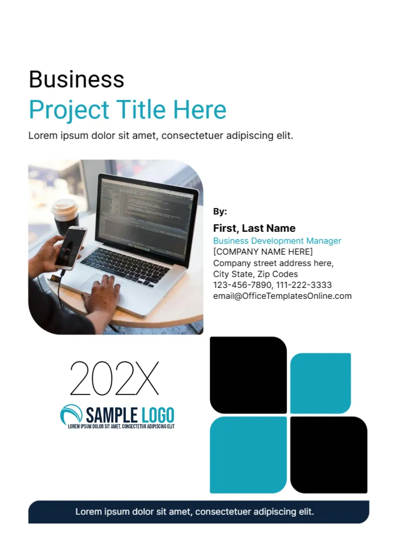 Cover Page for Business Project