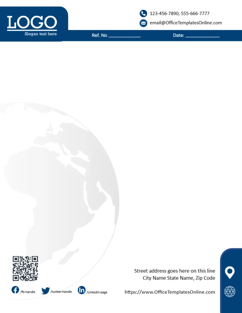 Letterhead for a Company