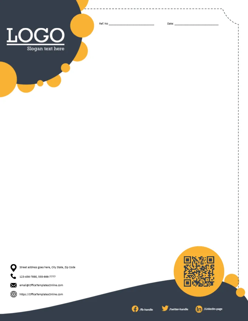 Letterhead for Business Marketing