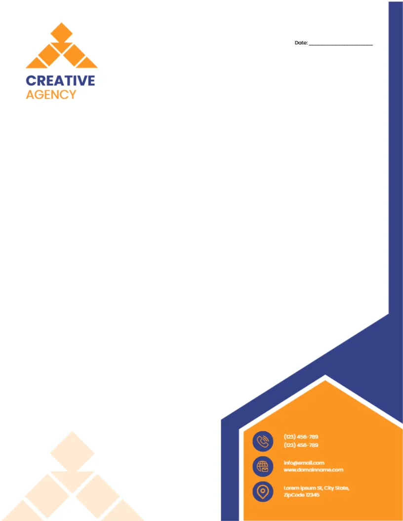 Letterhead for Creative Agency