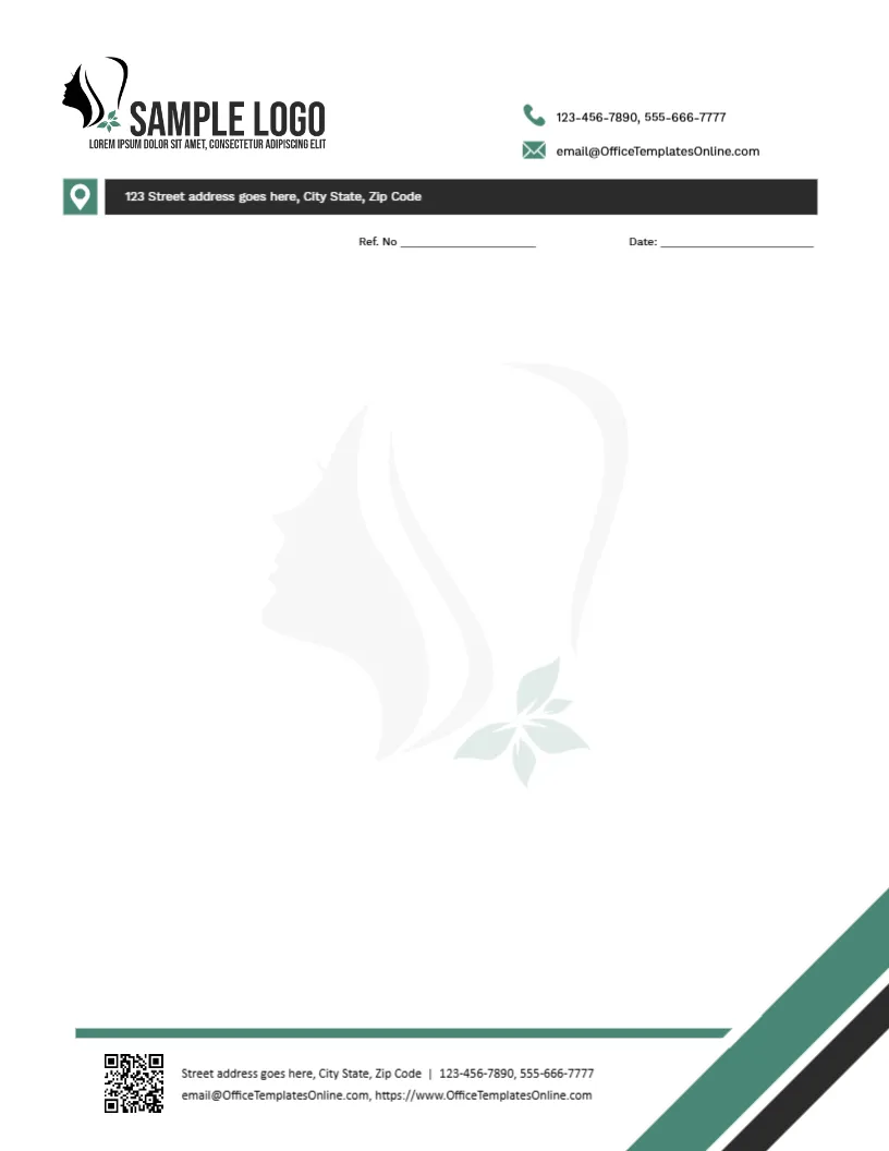Personal Beauty Consultant Letterhead