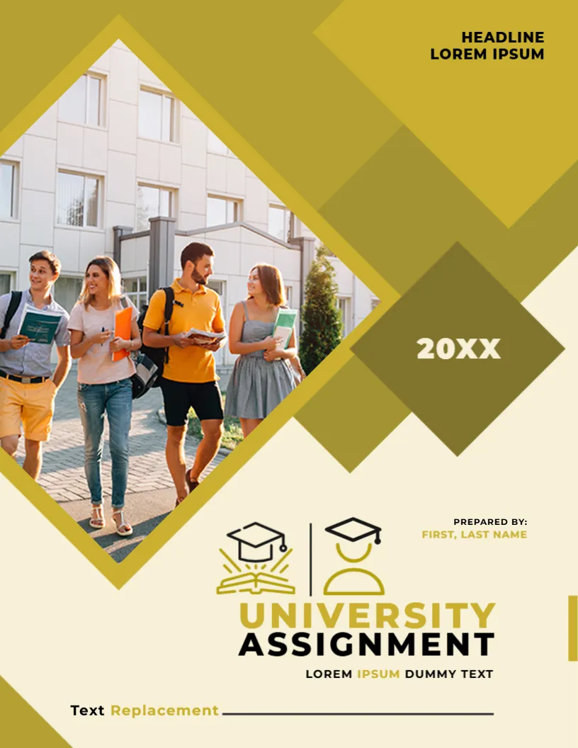 Creative University Assignment Cover Page