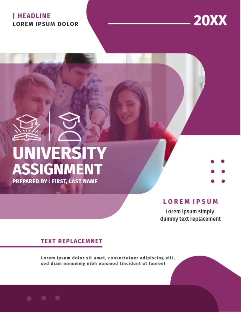 Professional University Assignment Cover Page