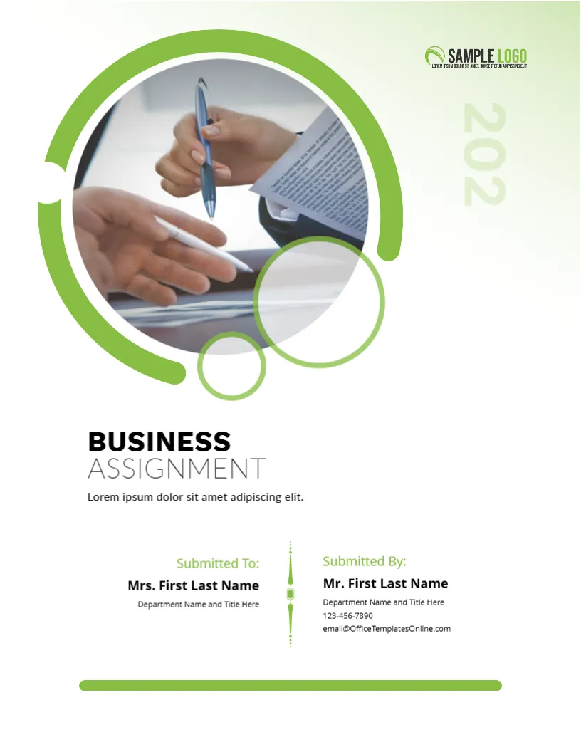Business Assignment Cover Page