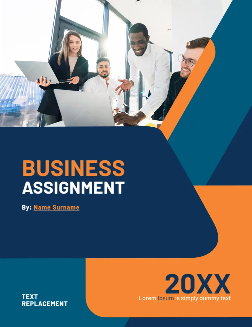 Cover Page for Any Type of Business Assignment