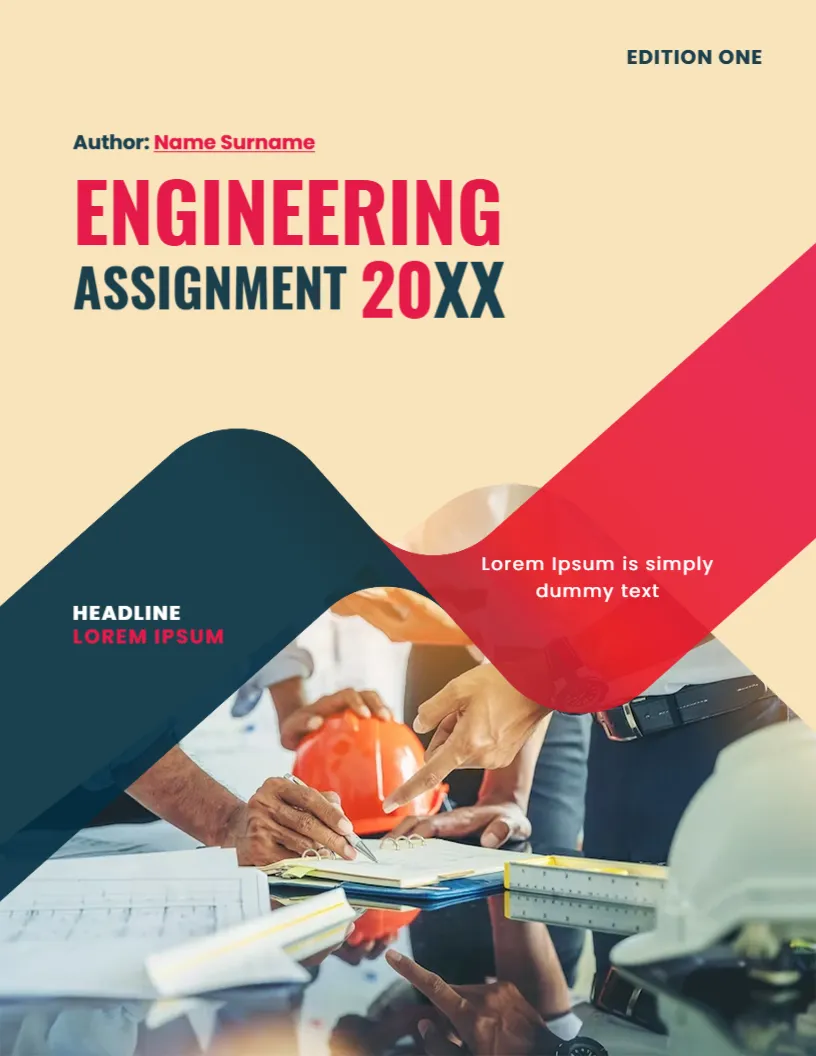 Engineering Assignments Cover Page Design