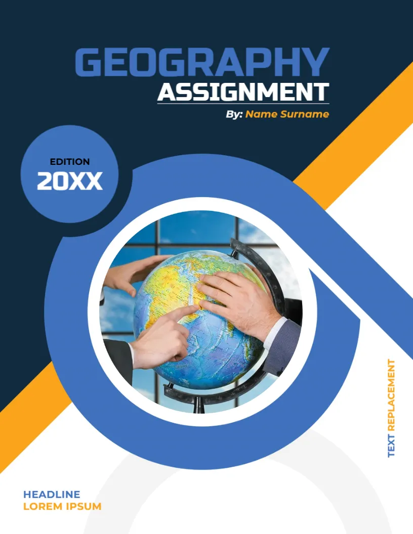 Geography Projects Assignment Cover Page