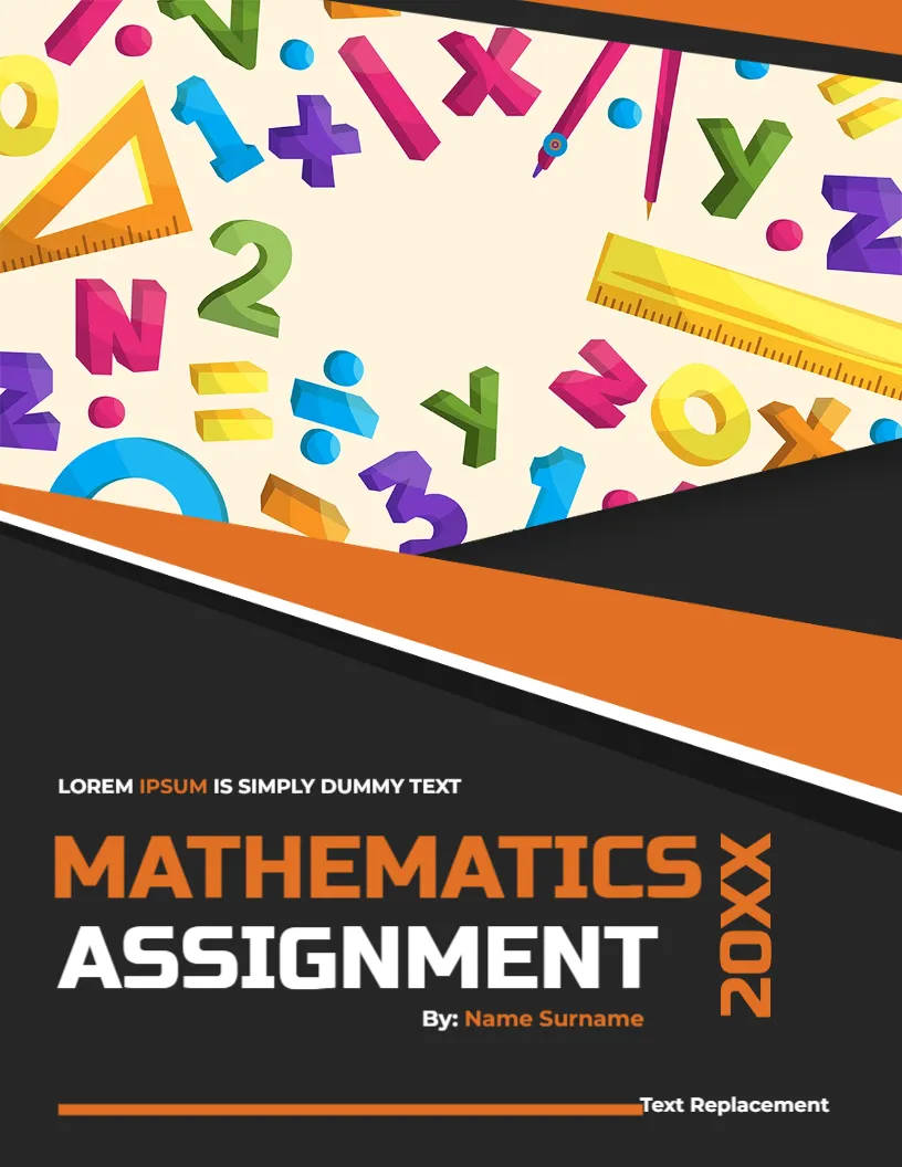 Mathematics Assignment Cover Page