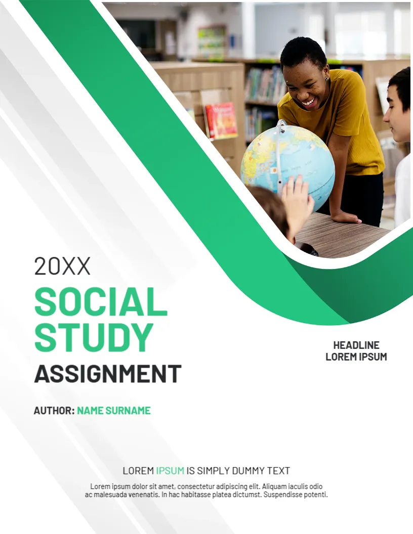 Social Study Assignment Cover Page