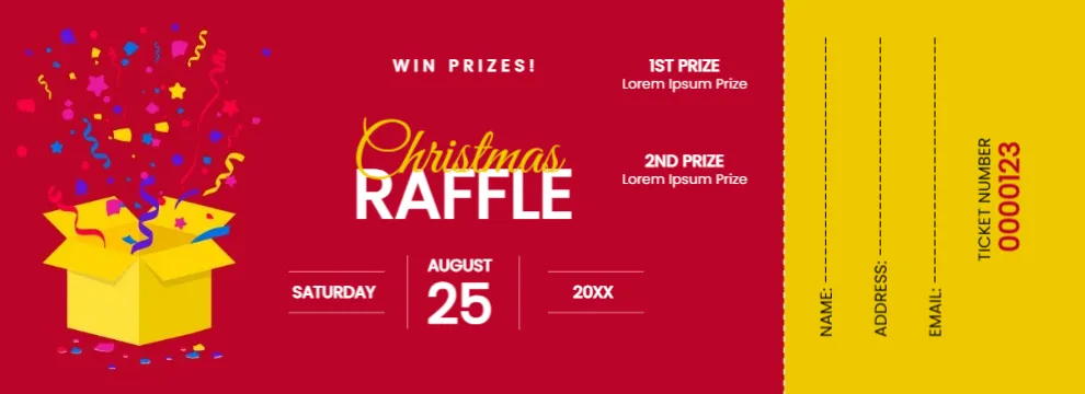 Christmas Raffle Ticket