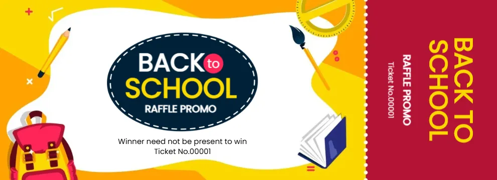 School Raffle Ticket
