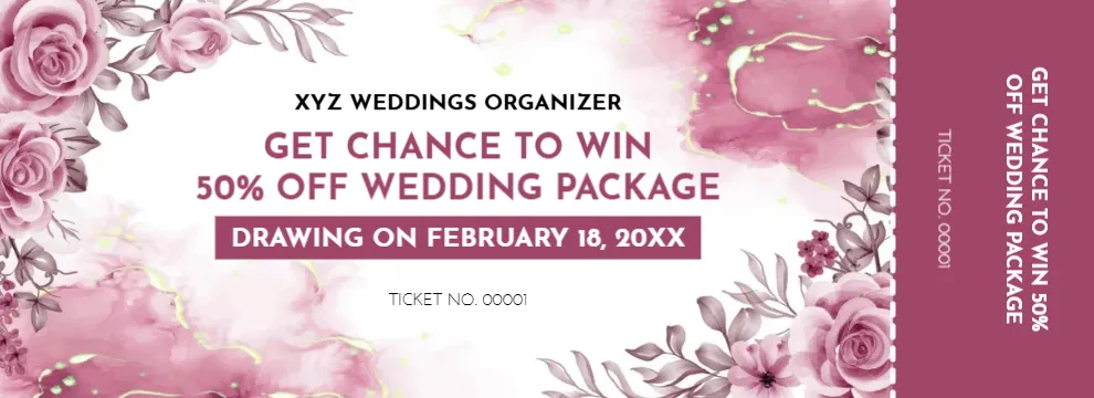 Wedding Raffle Ticket