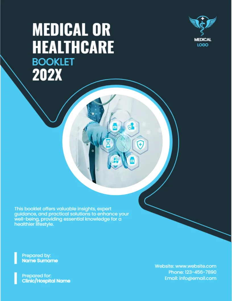 Cover Page Design for Medical or Healthcare Booklet