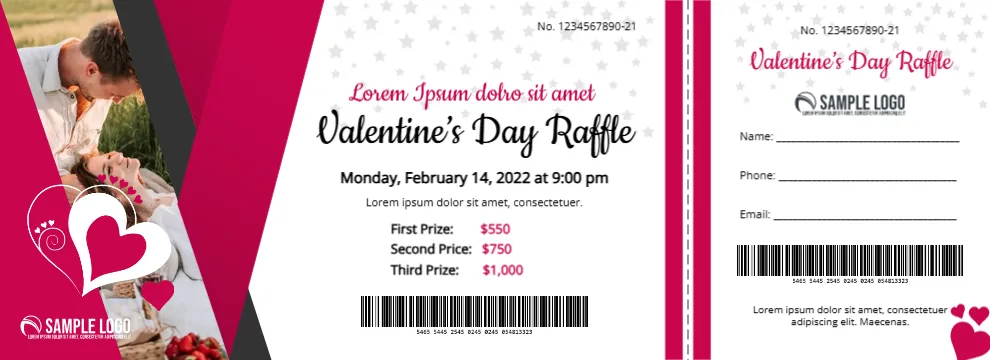 Valentine’s Day Love Draw Ticket