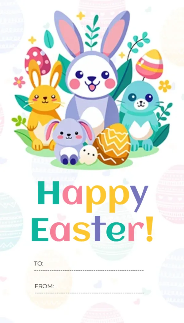 Gift Tag Template for Easter