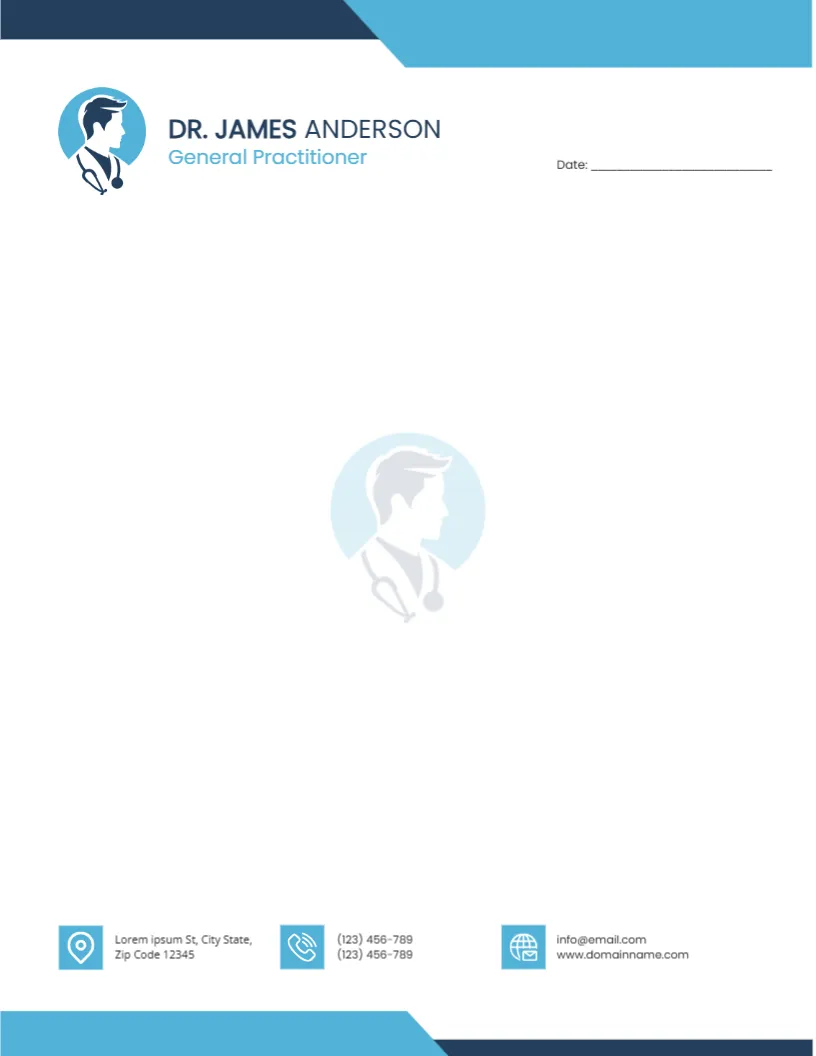 Letterhead Template for General Practitioner
