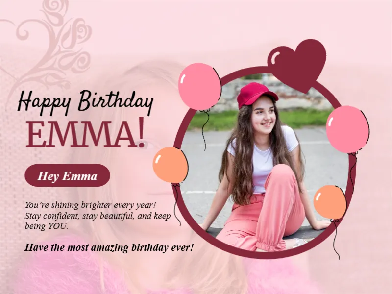 Birthday Card for Teen Girl