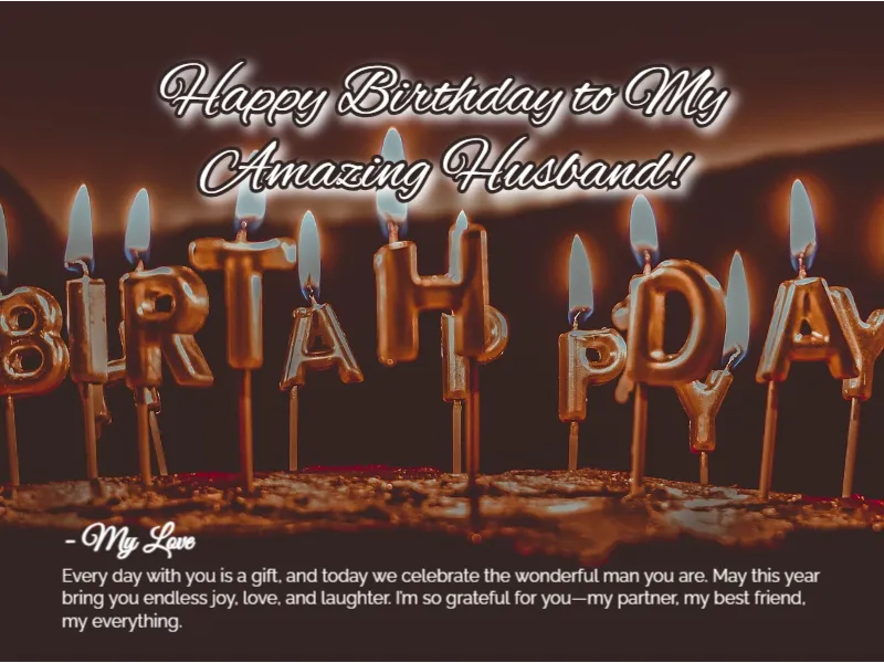 Birthday Card for Husband