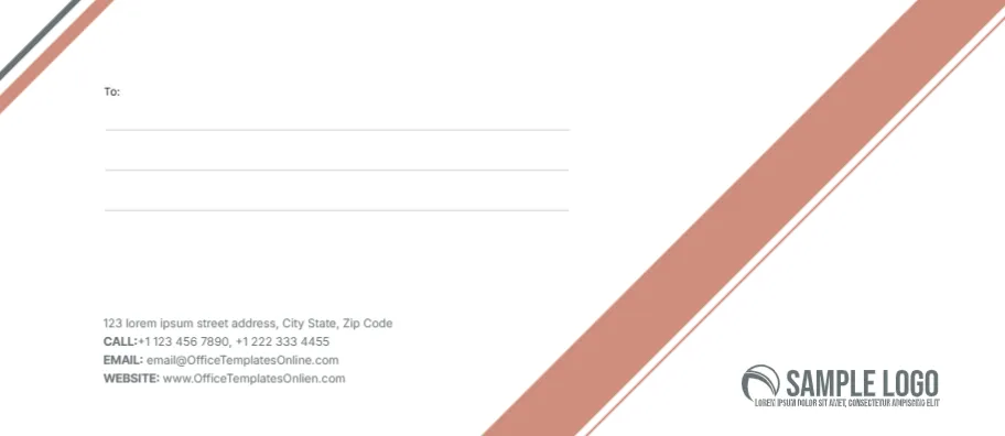 Envelope Template for Company