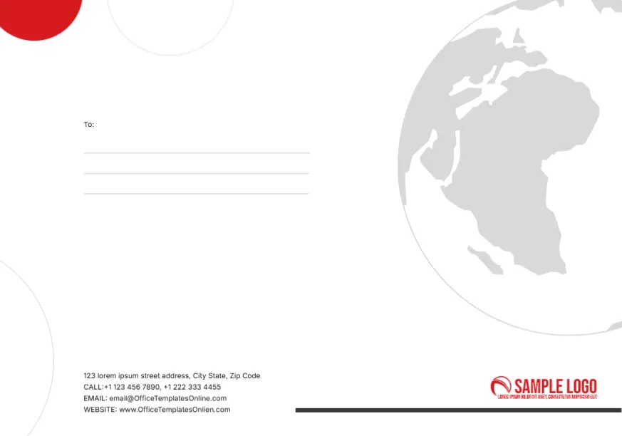 C5 Size Envelope Template