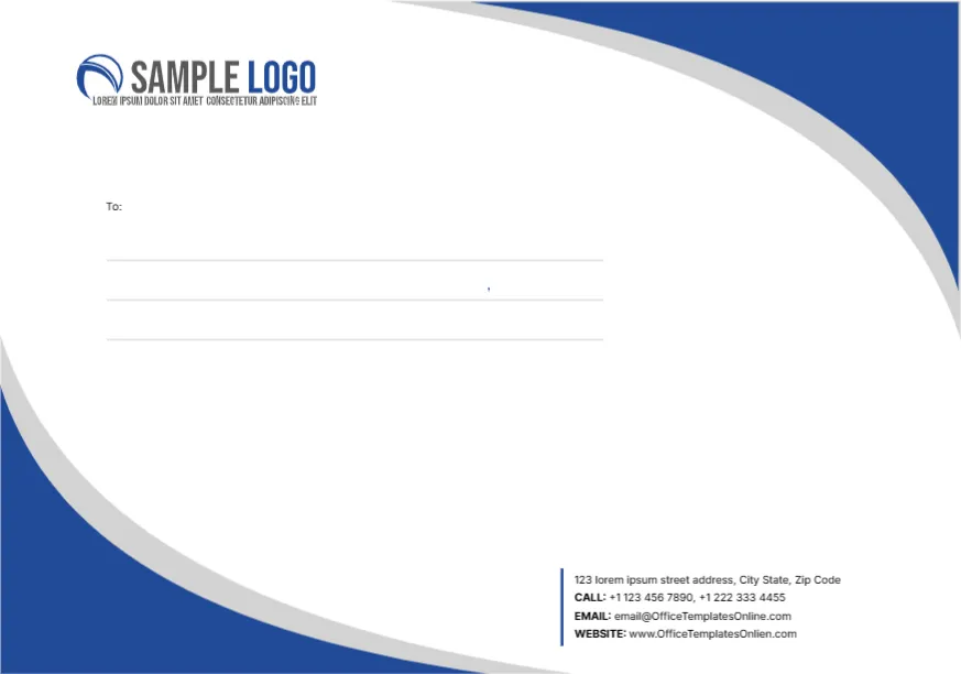 C6 Size Envelope Design