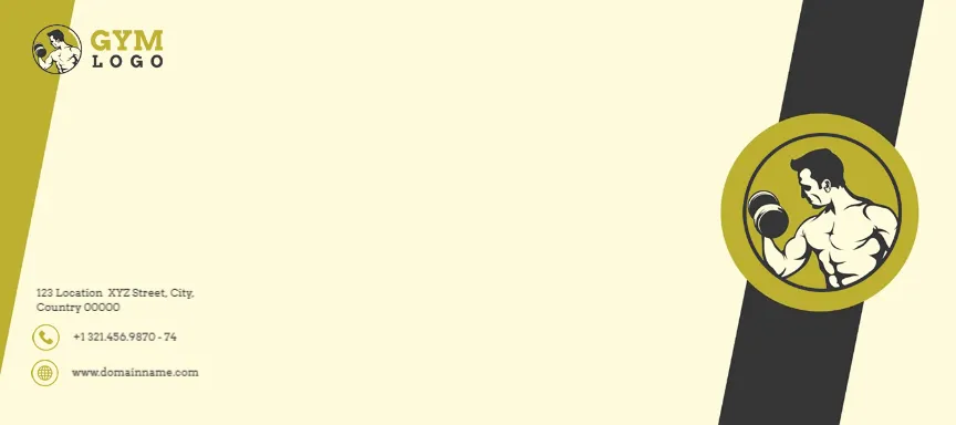 Envelope Template for Gym