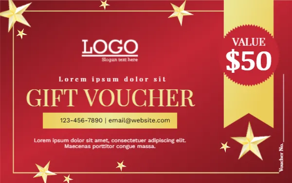 Gift Voucher Template for Christmas