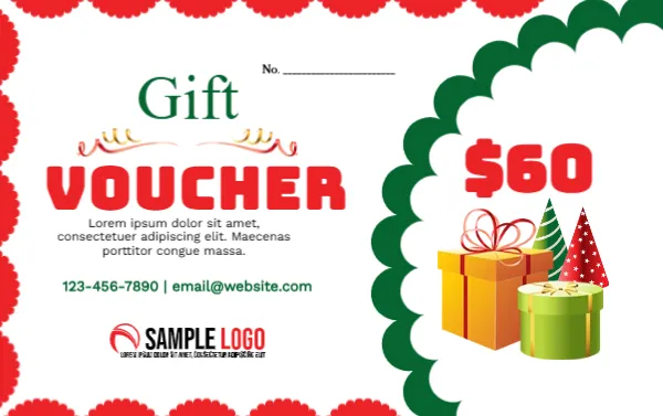 Christmas Gift Voucher Template