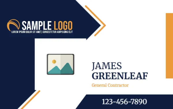 Name Card Design for Contract Worker
