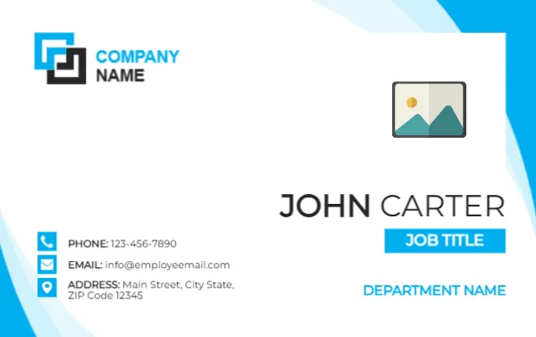 Name Card Template for Executive