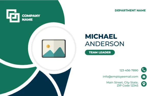 Name Card Template for Team Leader